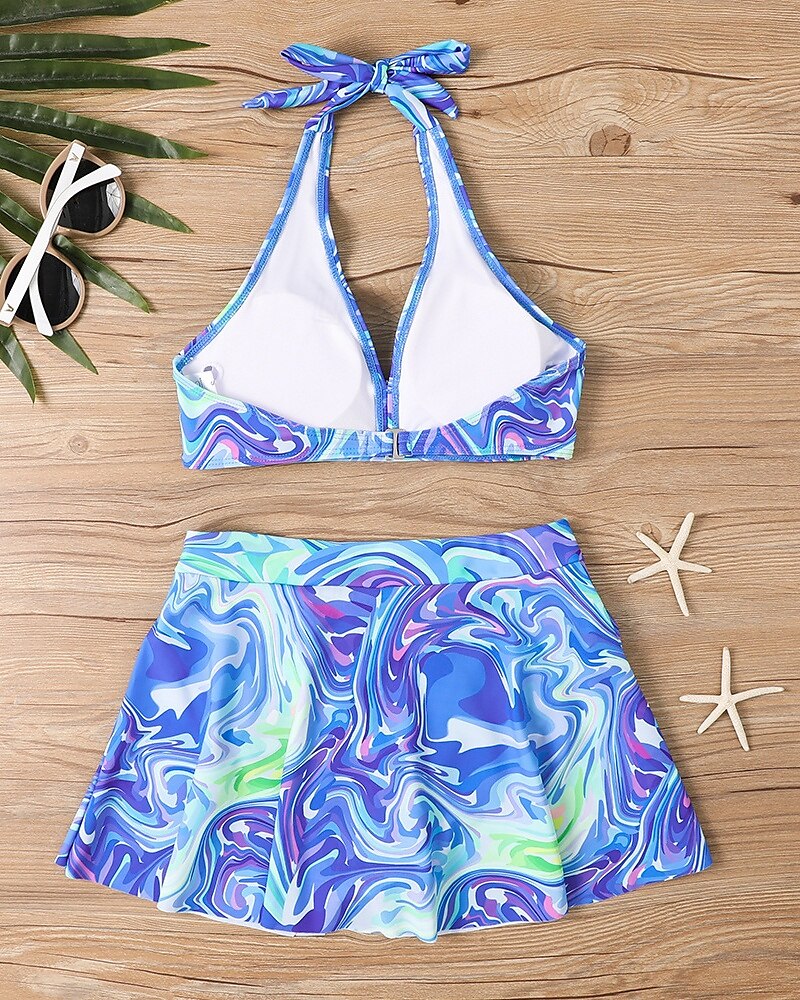 Femme Tankini Maillot De Bain Deux Pièces Dos Nu Maillots de Bain Floral Maillots de Bain Noir Jaune Respirable Séchage rapide Poids Léger Sans Manches - Natation Surf Plage Eté Printemps de 2025 ? $26.99 –P15
