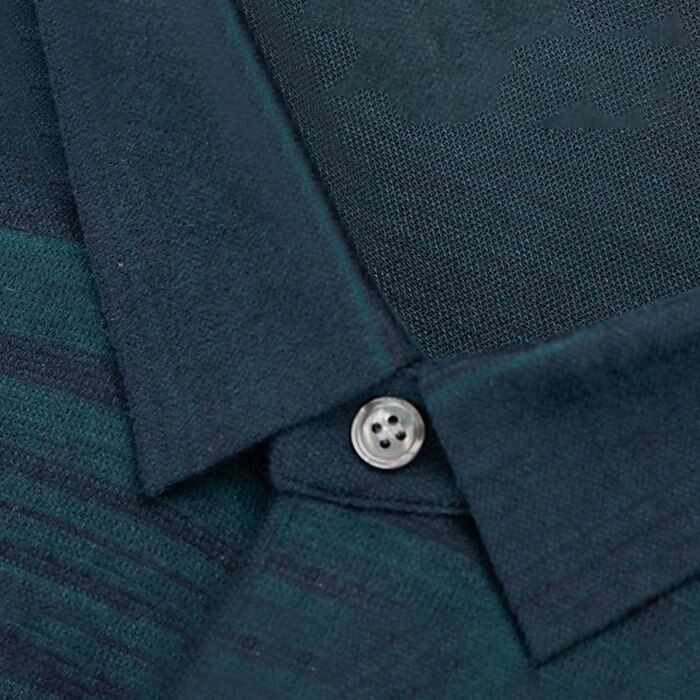 Men's Wool Lyocell Blend Business Casual Classic Long Sleeve Vintage Fashion Striped Buttons Spring Fall Dark Red Dark Green 2025 - $68.99 –P4