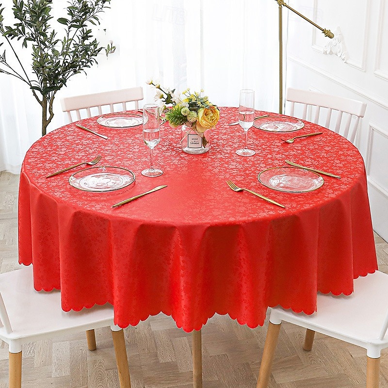 nappe ronde nappe en vinyle essuyable nappe de printemps toile cirée ferme pique-nique en plein air couverture de table en tissu pour salle à manger de mariage de 2025 ? $19.99 –P3