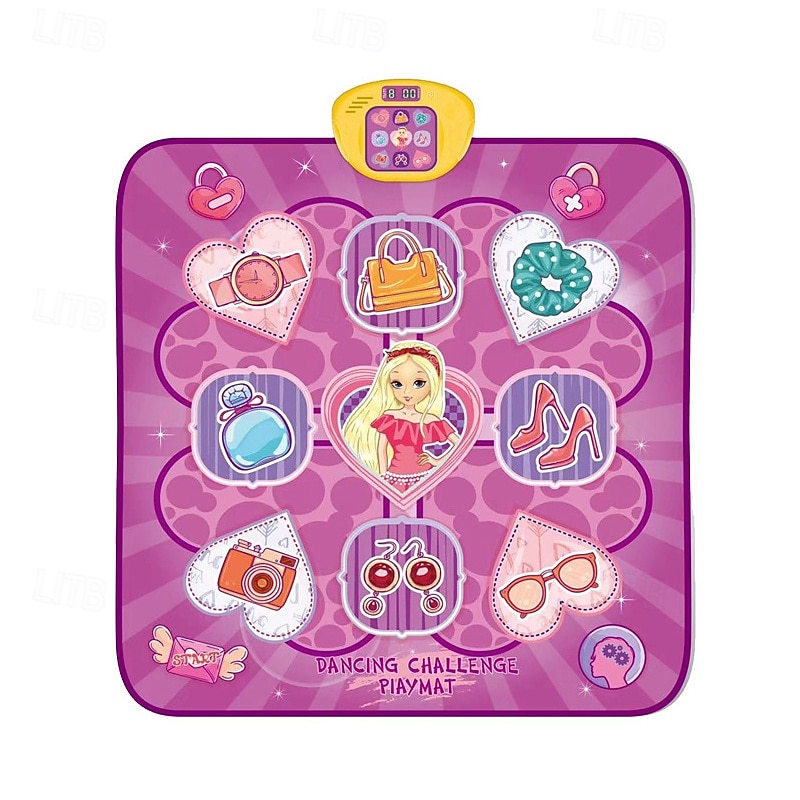 Dance Mat - 9 Keys Light Up Electronic Dance Mat Dolls Princess Girl Toys Kids Musical Mat Dance Floor Mat Birthday Gift For 3 5 7 9 10 Years Old And Up Girls Christmas Gift 2026 - $54.99 –P7