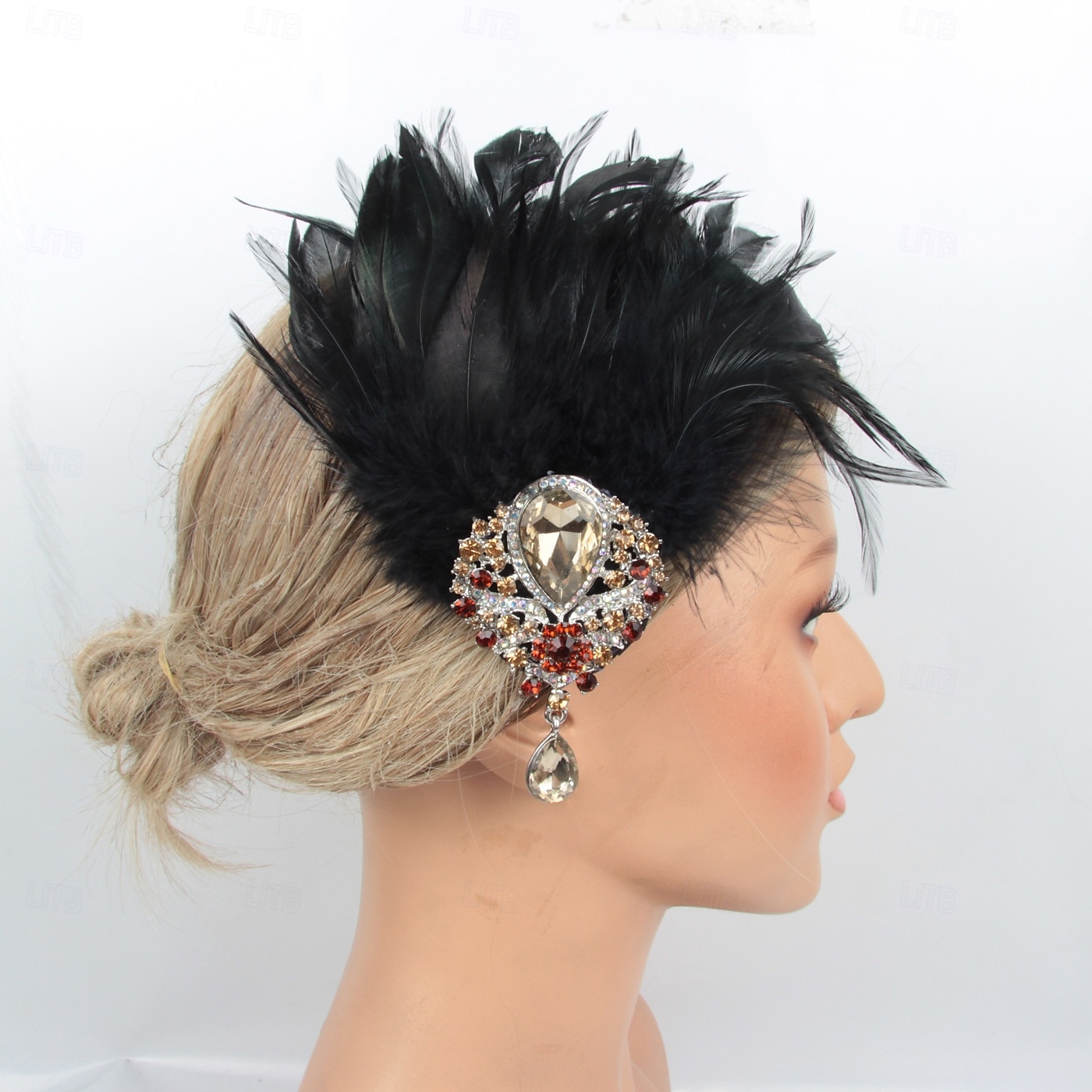 Retro Antiguo 1920s Tocados Baile de Máscaras Diadema de estilo flapper El gran Gatsby charlestón Pluma Disfraz Mujer Víspera de Todos los Santos Carnaval Mascarada Fiesta de Cóctel Fiesta de baile 2025 - $13.99 –P1