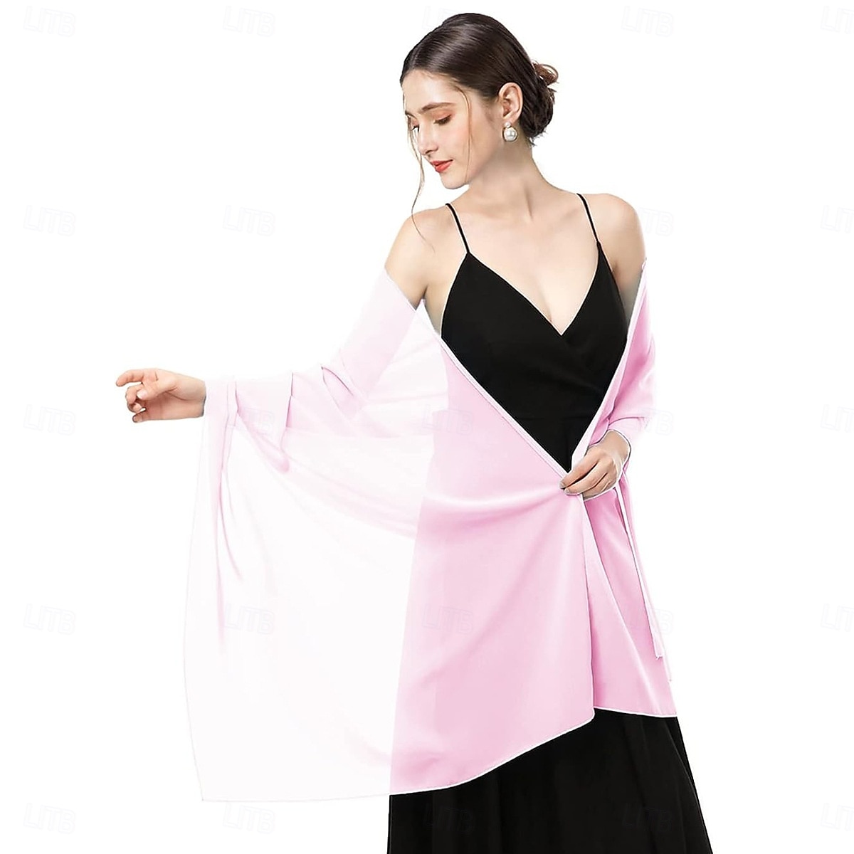 écharpes en mousseline douce, châles et écharpes pour robes de soirée, châles de mariage, écharpes de mariée pour femmes de 2025 ? $24.99 –P13