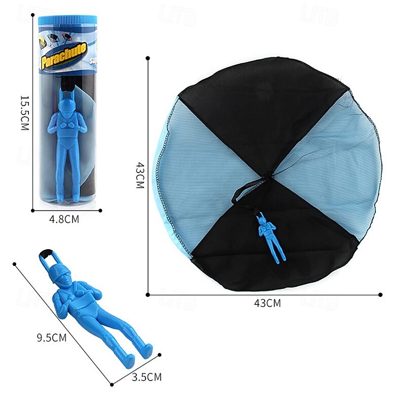 Buitenspeelgoed met vliegende parachute 4-delige parachutewerper speelgoedset Buitenspeelgoed met vliegerlanding Kinderen tuinspel voor kinderen Buitenspellen 2025 - €13.99 –P2