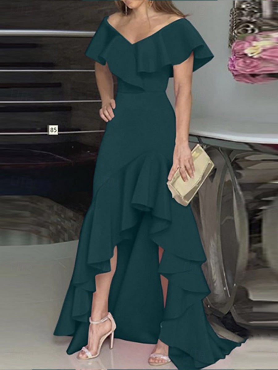 Kentucky Derby Damen Maxidress A Linie Kleid Sommerkleid Kleid mit Puffärmeln Elegant Halbformelle Kleider kleid hochzeitsgast Verlobung Cocktailparty Regular Fit Graphic Ärmellos V Ausschnitt 2025 - $31.99 –P5
