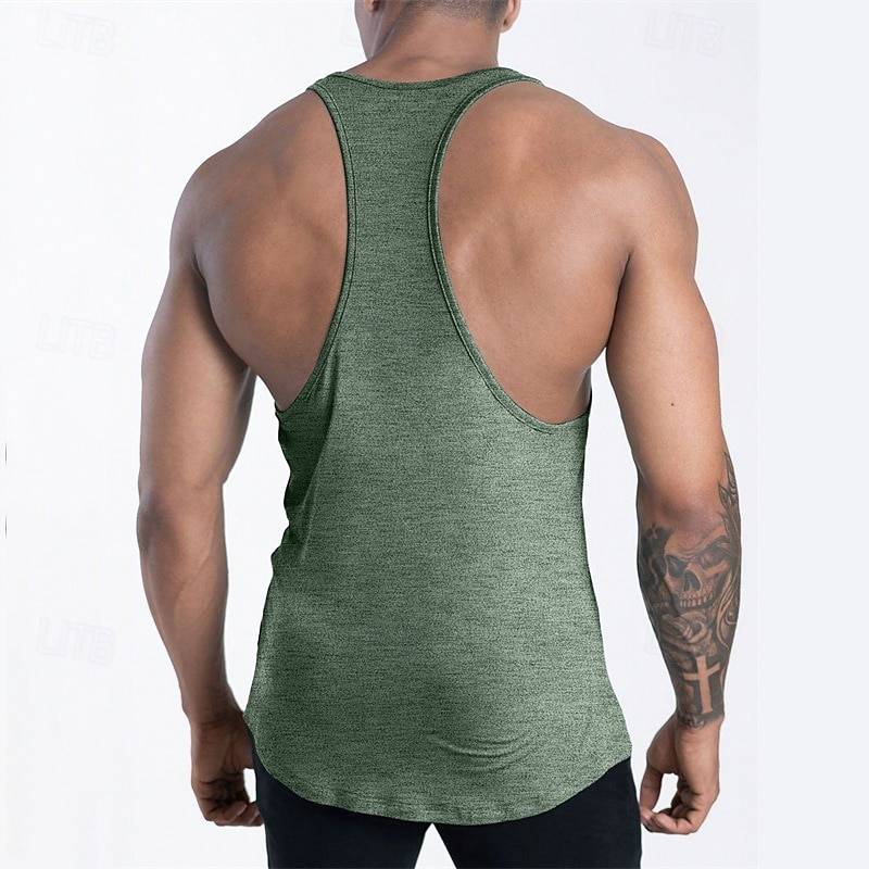 Herren Tank Top Weste Unterhemd Ärmelloses Shirt Ärmellos U-Ausschnitt Sommer Einfach Mode Designer Basic Urlaub Straße Ausgehen Schwarz Rosa Marineblau Top T-Shirt für Herren 2025 - $12.99 –P6