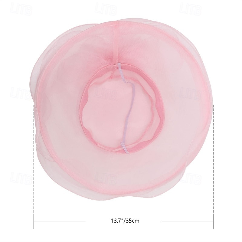 1950s Retro Vintage Derby Hat Church Hat Kentucky Derby Hat Gentlewoman Noblewoman Women's Valentine's Day Derby Ascot Horse Racing Festival Adults' Hat Spring & Summer 2026 - $18.99 –P5