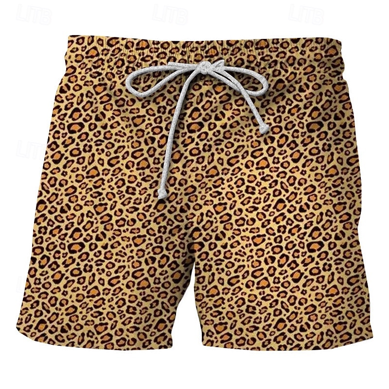 Homens Calção Justo de Natação Shorts de Natação Tecido elástico de 4 vias Bermuda de Surf Calças Com Cordão Com bolsos Natação Surfe Praia Esportes Aquáticos Estampado Verão Primavera de 2025 por $12.99 –P2