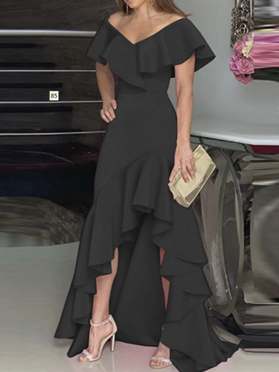 Kentucky Derby Damen Maxidress A Linie Kleid Sommerkleid Kleid mit Puffärmeln Elegant Halbformelle Kleider kleid hochzeitsgast Verlobung Cocktailparty Regular Fit Graphic Ärmellos V Ausschnitt 2025 - $31.99 –P6