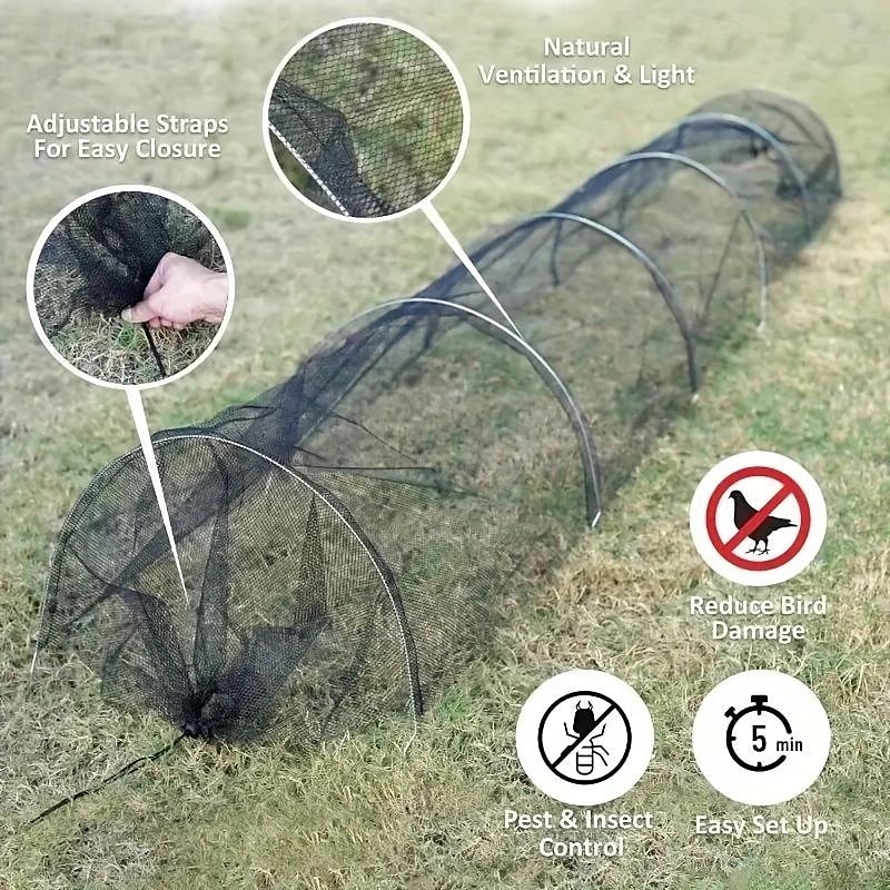 2 في 1 حماية محمولة للصوب الزراعية من حرارة الشمس، غطاء شبكي لنفق الحديقة بتقنية سريعة الفك، أغطية صفوف للخضروات وغطاء نباتي من الشمس 2025 - $22.99 –P14