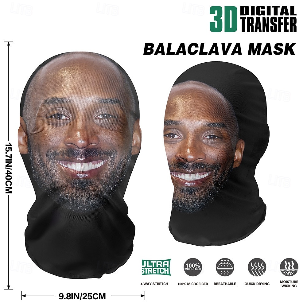 2025年 黒のニット製ハロウィン フェスティバル マスク - 通気性のあるメッシュ フード付きの 3D リアルなフルフェイス デザイン - スポーツ イベント、ロールプレイング、レジャー活動に最適  コレクション – $14.99 –P15