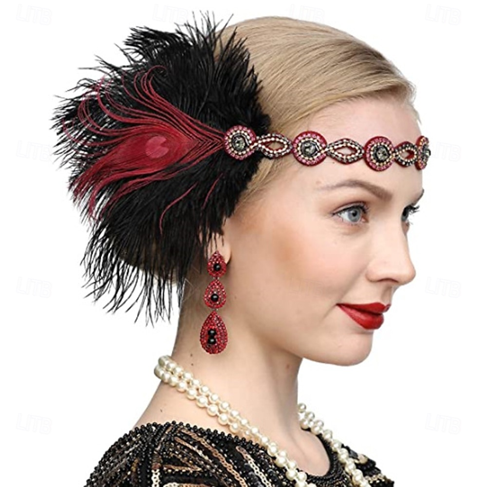 De livlige 20-årene 1920-tallet Hatter Den store Gatsby Charleston Dame Nytt År Maskerade Fest Utdrikningslag Voksne Hatt 2025 - $13.99 –P1
