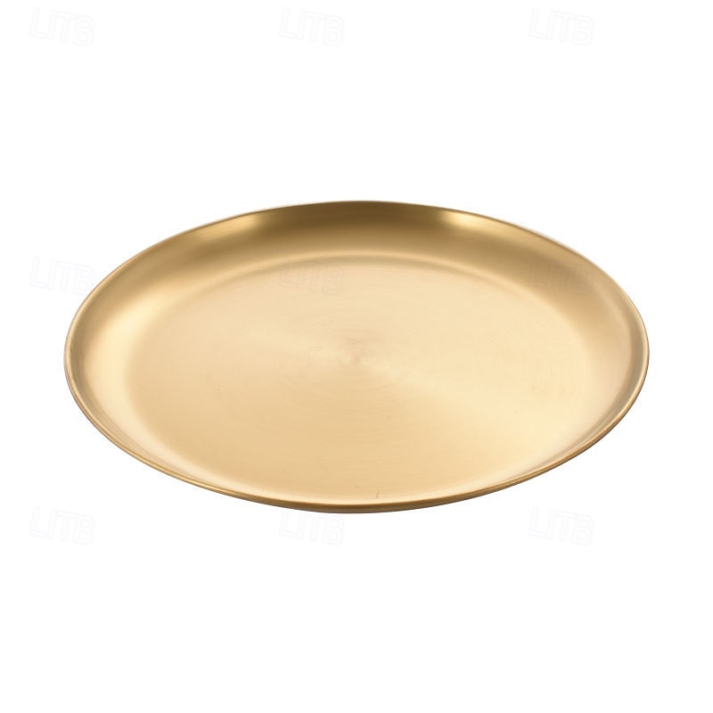 1pc/3pcs pratos de piquenique de aço inoxidável - 8 polegadas leves &empilhável para camping &uso externo de 2025 por $10.99 -P7