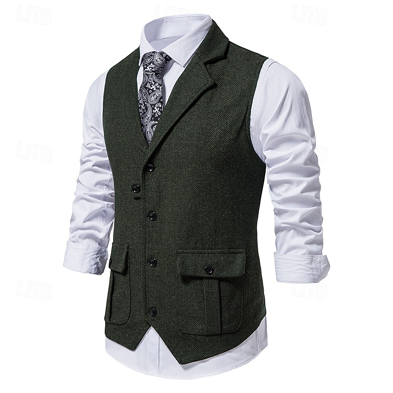 Classique Rétro Vintage Années 1920 Veste Gilet Gatsby le Magnifique Déguisement Homme Carnaval Mascarade Mariage Soirée robe demoiselle d honneur Adulte Gilet Printemps Automne de 2026 ? $41.99 –P7