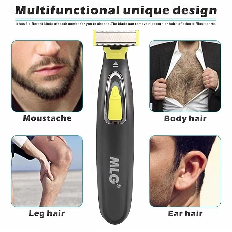 MLG Electric Shaver For Men and Women Portable Full Body Trimmer USB T Shaped Blade Razor For Beard Armpit For Washable Valentine's Day Gift 2026 - $23.99 –P8
