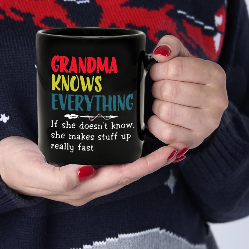 caneca de café preta retrô vintage caneca de cerâmica com design gráfico 12oz/330ml presente perfeito para amigos dia das mães casamento de 2025 por $14.49 –P2