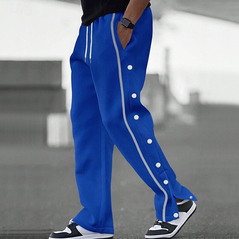 Hombre Pantalones deportivos Pantalones de Deporte Pantalones Bolsillo Correa Cintura elástica Plano Comodidad Deporte Diario Moda Casual Azul Real Caqui Microelástico 2025 - $22.99 –P2