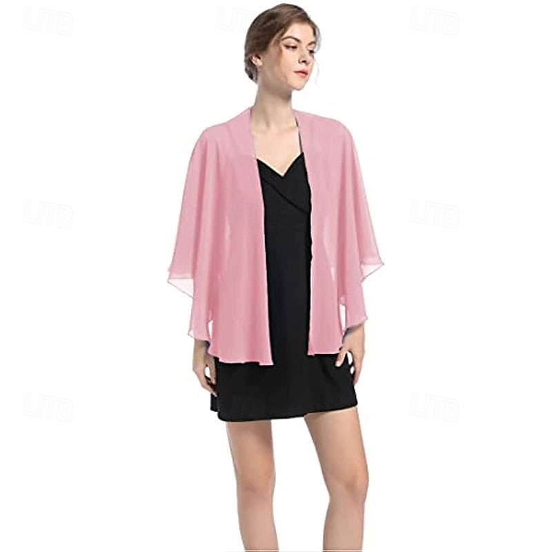 châle de soirée en mousseline de soie, châles et écharpes de mariage pour femmes, robe de mariée de fête pour occasions spéciales de 2025 ? $29.99 –P7