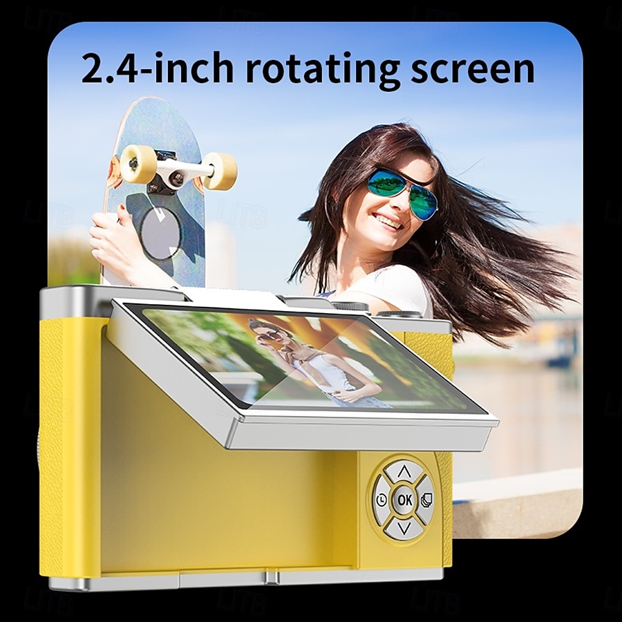 HD Digital Cameras 4K 1080p Easy to Use Rotatable 2.4 Lcd Screen  CCD Camera 2025 - $52.99 –P20