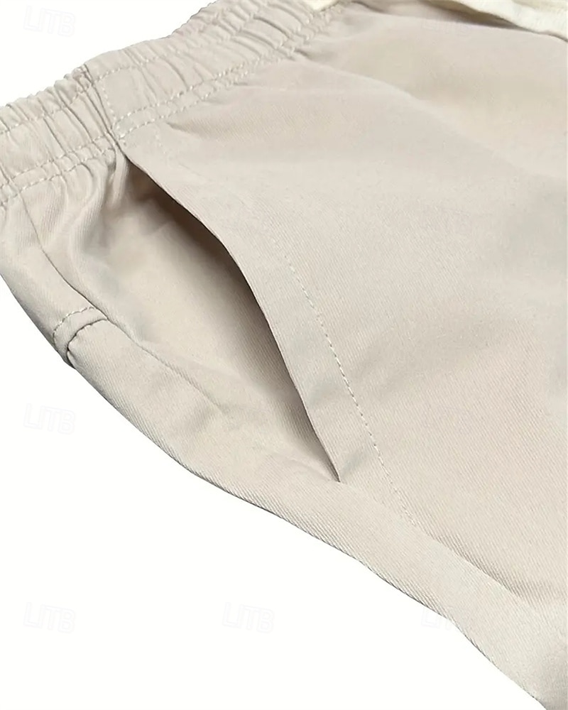 Ανδρικά Σορτς φορτίου Καλοκαιρινό σορτς σορτς κάπρι Κορδόνι Ελαστική μέση Πολλαπλή τσέπη Σκέτο Άνεση Φοριέται Μήκος μοσχάρι ΕΞΩΤΕΡΙΚΟΥ ΧΩΡΟΥ Αθλημα Καθημερινά Μοντέρνα Καθημερινό Μαύρο Χακί 2026 - $26.99 –P4