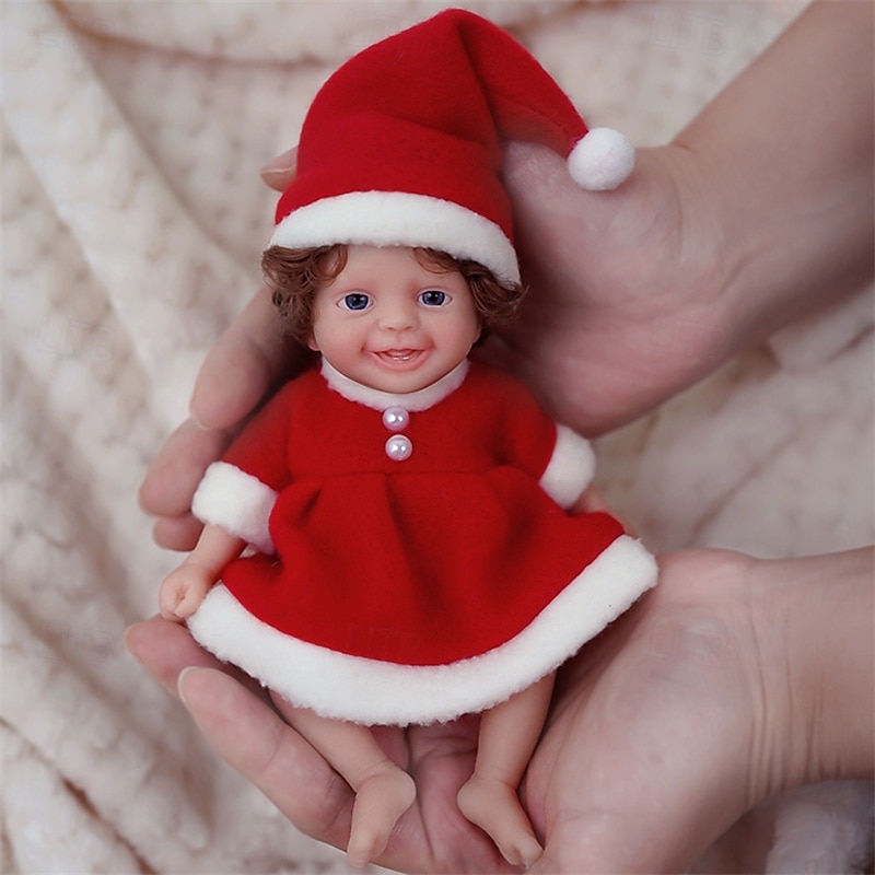 bambole reborn gemelle in miniatura realistiche realizzate a mano in silicone con sorpresa, accessori inclusi per bambini dai 3 ai 6 anni - set di bambole neonato realistiche del 2025 a $61.99 –P18