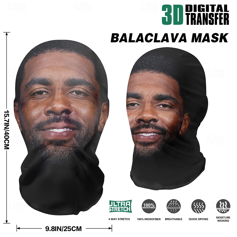 2025年 黒のニット製ハロウィン フェスティバル マスク - 通気性のあるメッシュ フード付きの 3D リアルなフルフェイス デザイン - スポーツ イベント、ロールプレイング、レジャー活動に最適  コレクション – $14.99 –P5