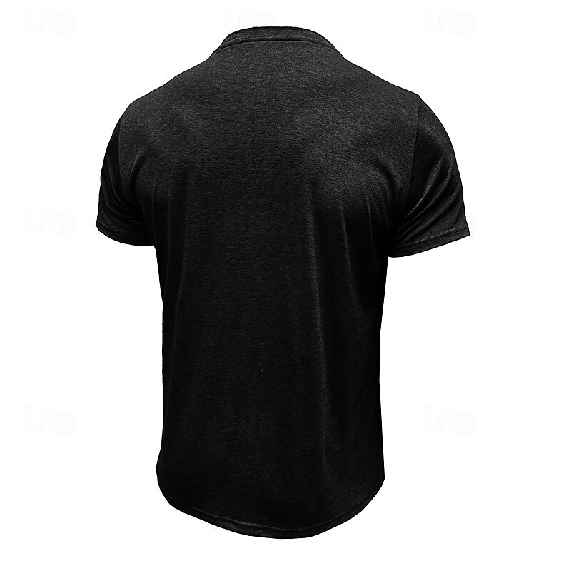 Hombre Camiseta con botones Camiseta Henley Shirt Tee Manga Corta Henley Verano Plano Moda Design Básico Bolsillo Vacaciones Calle Noche Negro Blanco Vino Camiseta superior para hombre 2025 - $21.99 –P9