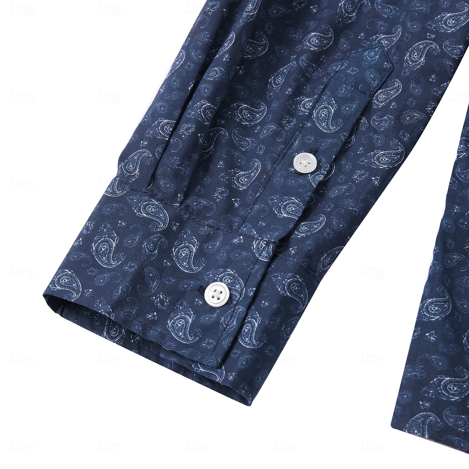 Hombre Camisa Camisa con botones Camisa casual Manga Larga Vintage Hawaiano Artístico Escuela Rendimiento Boda Primavera Otoño Cuello Vuelto Abotonar Azul Marino 2026 - $16.49 –P5