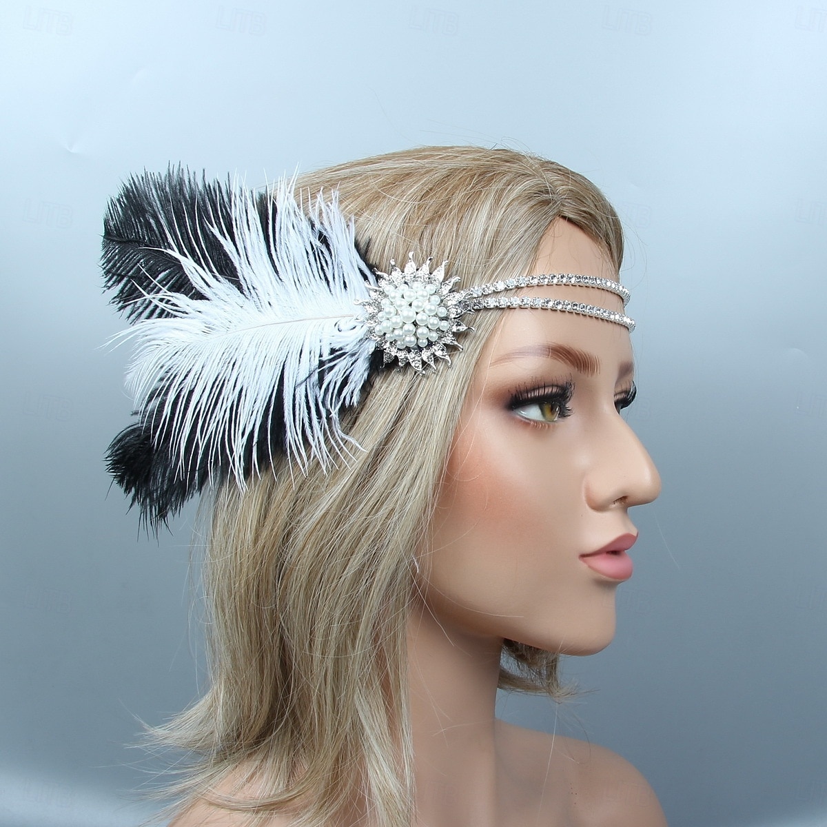 Retro Antiguo 1920s Tocados Baile de Máscaras Diadema de estilo flapper El gran Gatsby charlestón Pluma Mujer Víspera de Todos los Santos Carnaval Mascarada Fiesta de Cóctel Fiesta de baile Fiesta de 2025 - $13.99 –P1