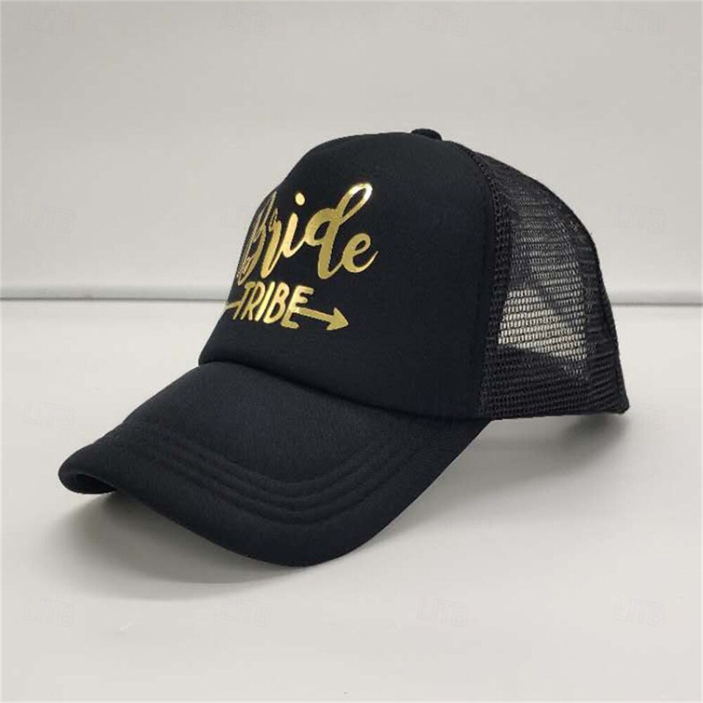 Chic BRIDE Print Baseball Cap for Women - Adjustable, Sun-Protective Mesh Trucker Hat with Breathable Design - Perfect for Spring & Summer Outings 2025 - $10.99 –P6