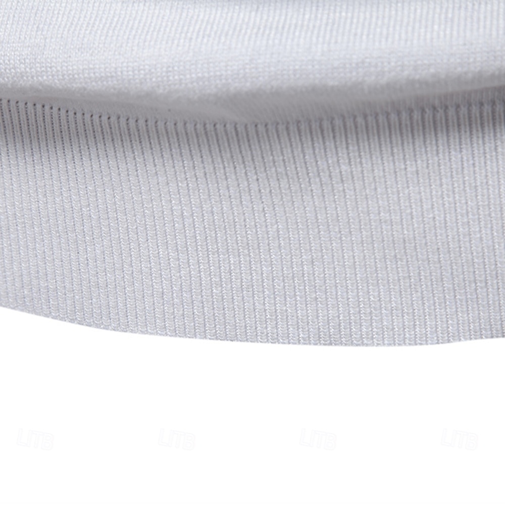 Men's Polo Knit Polo Sweater Formal Work Turndown Quarter Zip Short Sleeve Striped Zip Up Stripe-Trim Spring Black White Khaki Polo 2025 - $28.99 –P8