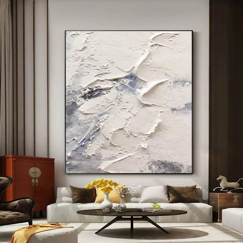 groot 3d textuur olieverfschilderij handgeschilderd zwart abstract olieverfschilderij 3d grijs olieverfschilderij handgemaakt schilderij modern kantoor kunst woonkamer muurdecoratie 2025 - $116.99 –P4