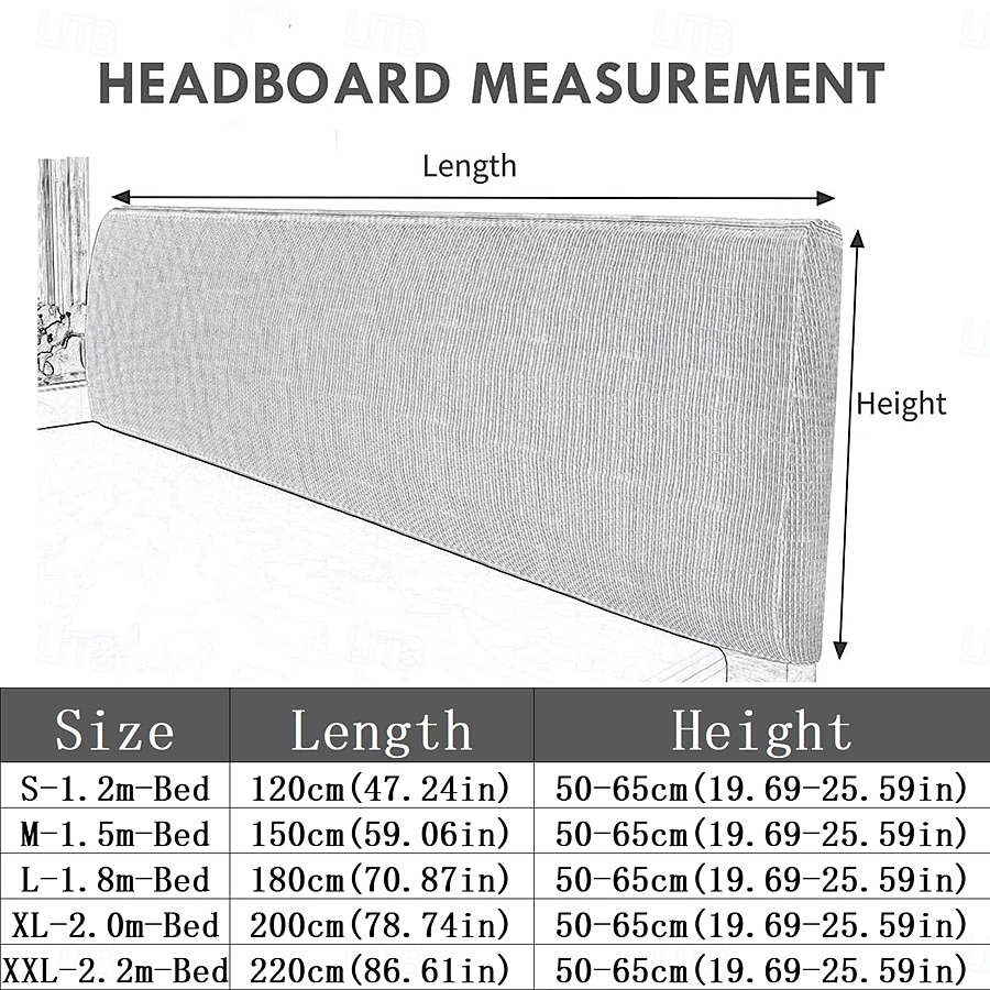 Elastic Double Bed Headboard Cover Corn Velvet for Bed Room Hotel Protection Dust Bedhead Cover 2025 - $19.99 –P2