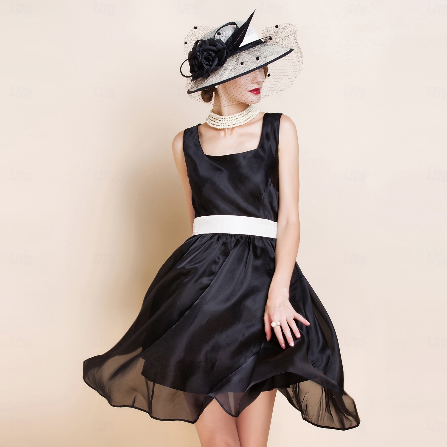 kapelusze lniany melonik / kapelusz typu cloche kapelusz wiaderkowy kapelusz przeciwsłoneczny wesele przyjęcie herbaciane eleganckie wesele z piórkowym łączeniem nakrycie głowy nakrycie głowy 2025 - $55.99 –P6