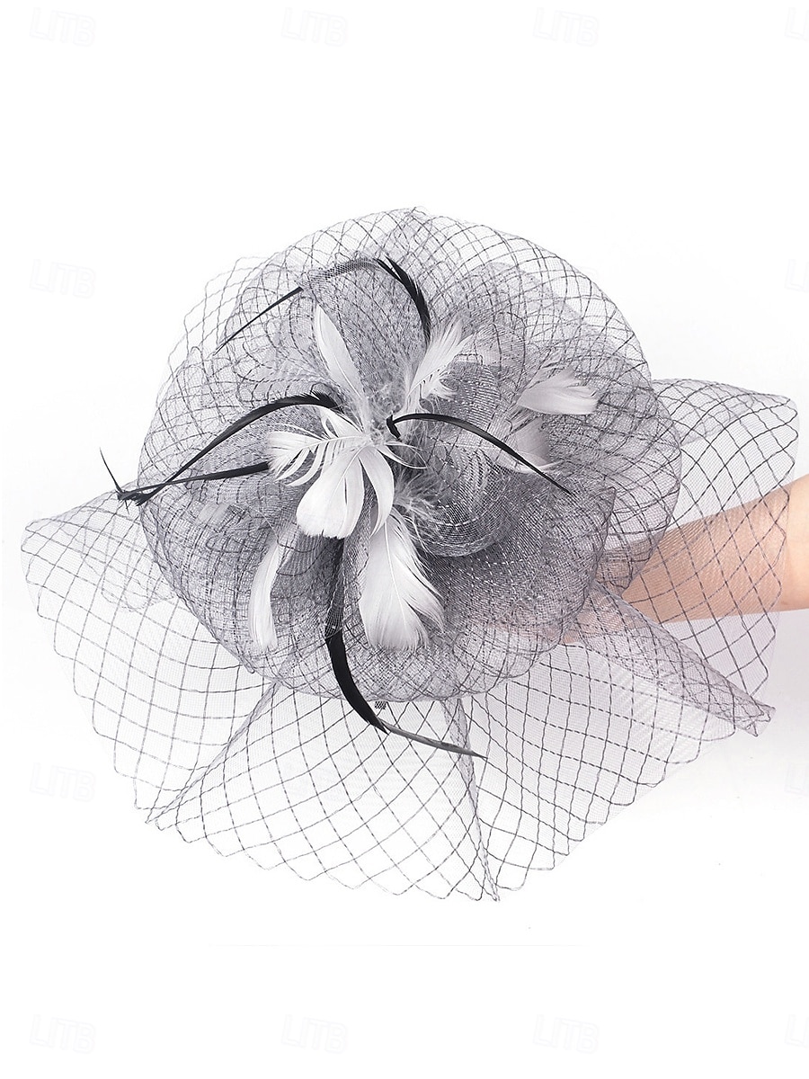 Chapeau Fedore en Tulle Headdrss Mariage Élégant Vintage Avec Accessoire en Tulle Coiffures Fascinateurs Jour de Course Robe de 2025 ? $30.99 –P2