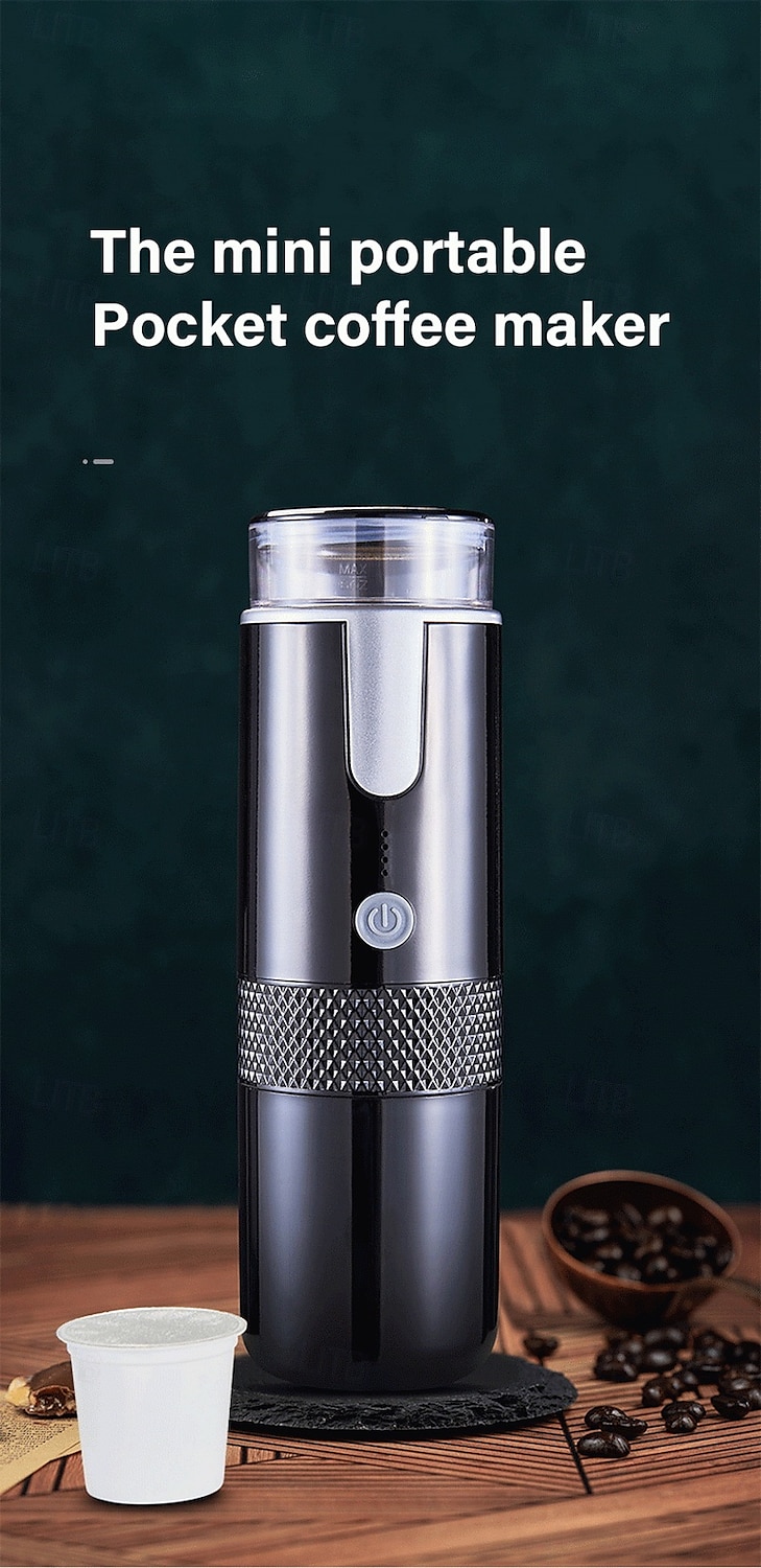 160ML Mini Wireless Portable Electric Capsule Coffee Machine Black 1200mAh USB Charging Outdoor Business Travel Car Coffee Maker 2025 - $44.99 –P1