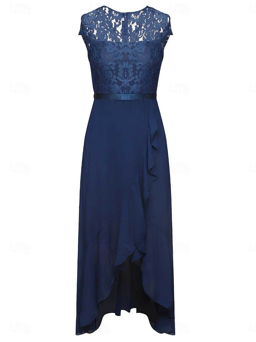 Sukienka na graduacje dla kobiet Sukienka maxi Jednolity kolor Sukienka balowa Sukienka w kształcie litery A Sukienka Fit and Flare Elegancka Formalna Półformalna Gość na wakacje Zaręczyny Przyjęcie 2025 - $41.99 –P15