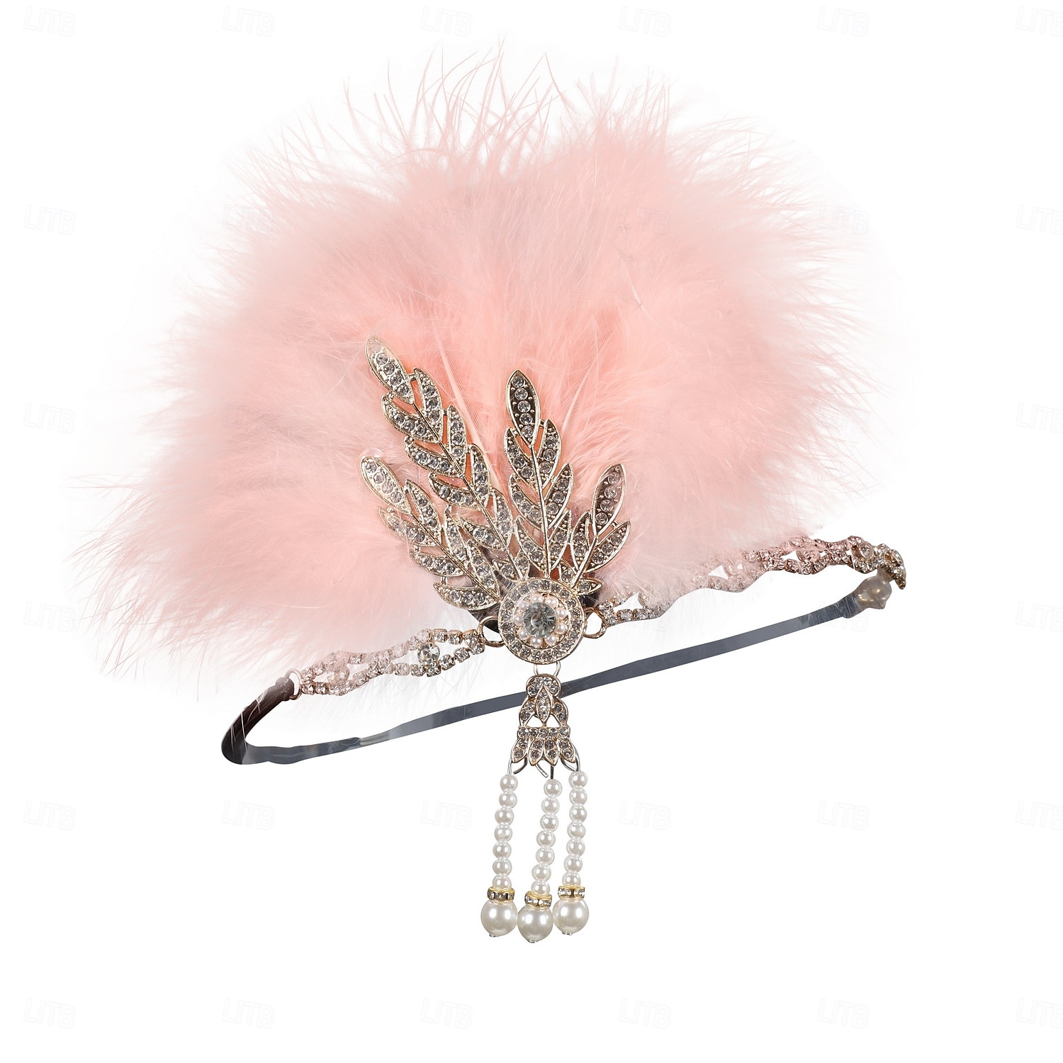 Möly 20s 1920-luku Flapper-panta Suuri Gatsby charleston Feather Lehti Art Deco Naamiaispuku Naisten Joulu Uusi vuosi Ystävänpäivä Juhla Tanssiaiset Tyttöjen polttarit Aikuisten Päähineet 2026 - $13.99 –P7