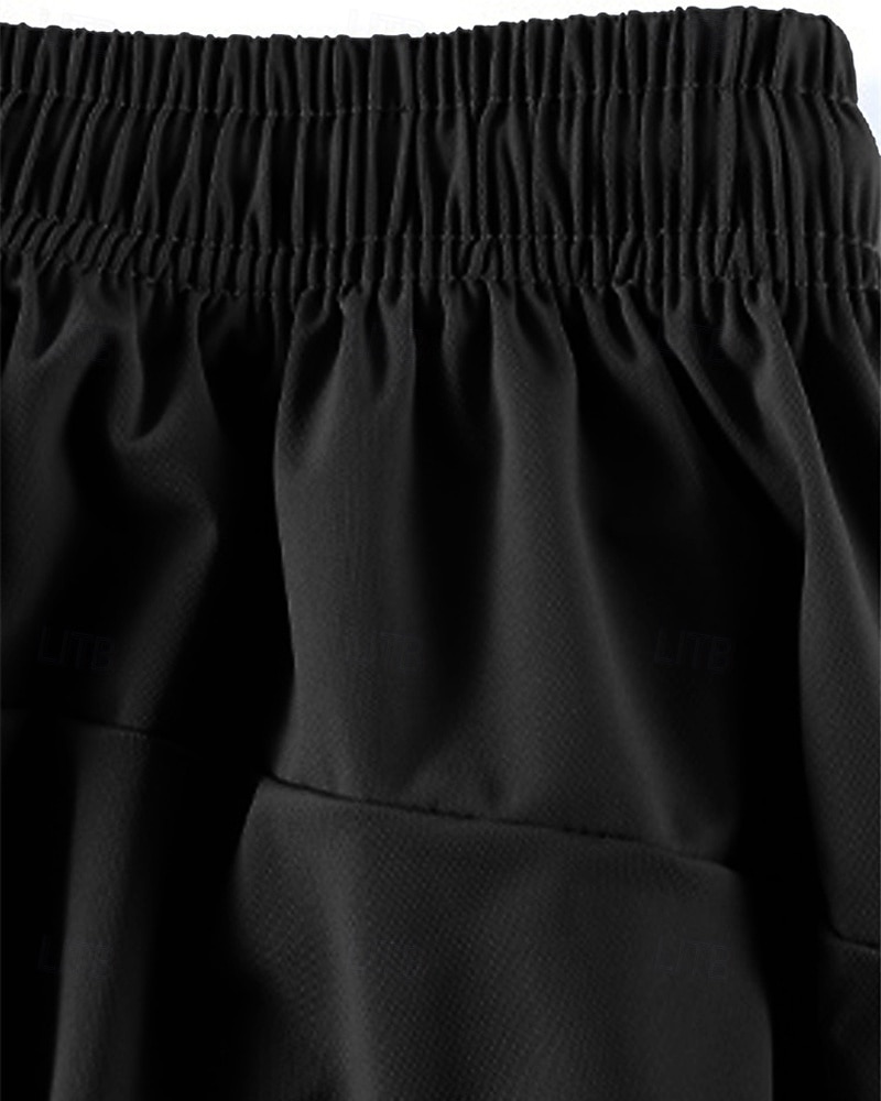 Men's Athletic Pants GYM Pants Running Pants Training Athletic Daily High Stretch Comfortable Breathable Pocket Elastic Waist Drawstring Plain Full Length Sports Casual Activewear Black Grey 2025 - $16.49 –P4