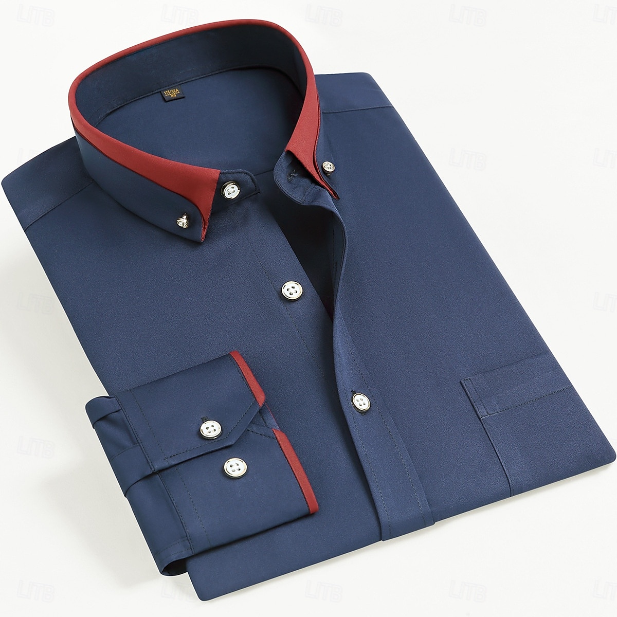 Per uomo Camicie Camicia abbottonata Resistente alle rughe Matrimonio Esterno Blu chiaro Nero Bianco Rosa Manica lunga Estate Primavera Abbigliamento del 2025 a $26.99 –P9