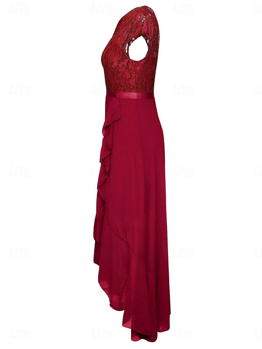 Sukienka na graduacje dla kobiet Sukienka maxi Jednolity kolor Sukienka balowa Sukienka w kształcie litery A Sukienka Fit and Flare Elegancka Formalna Półformalna Gość na wakacje Zaręczyny Przyjęcie 2025 - $41.99 –P8