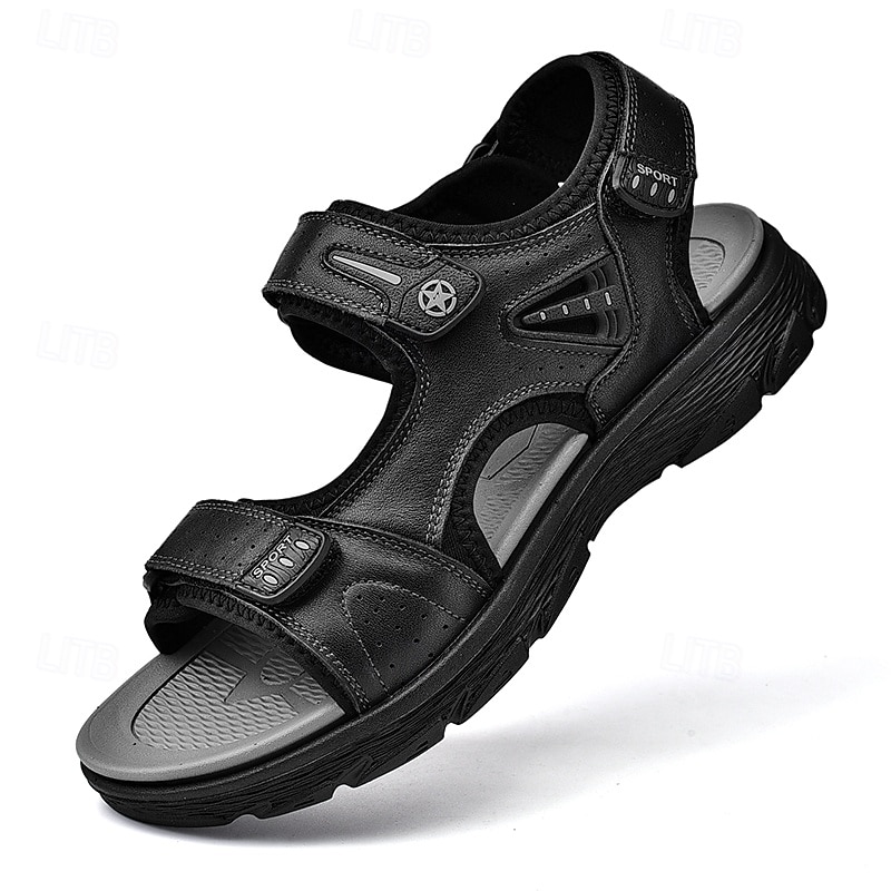 Bruine sportsandalen voor heren met verstelbare klittenbandsluitingen, ademend ontwerp en duurzame zool voor buiten, wandelen en casual zomerkleding 2025 - $42.99 –P2