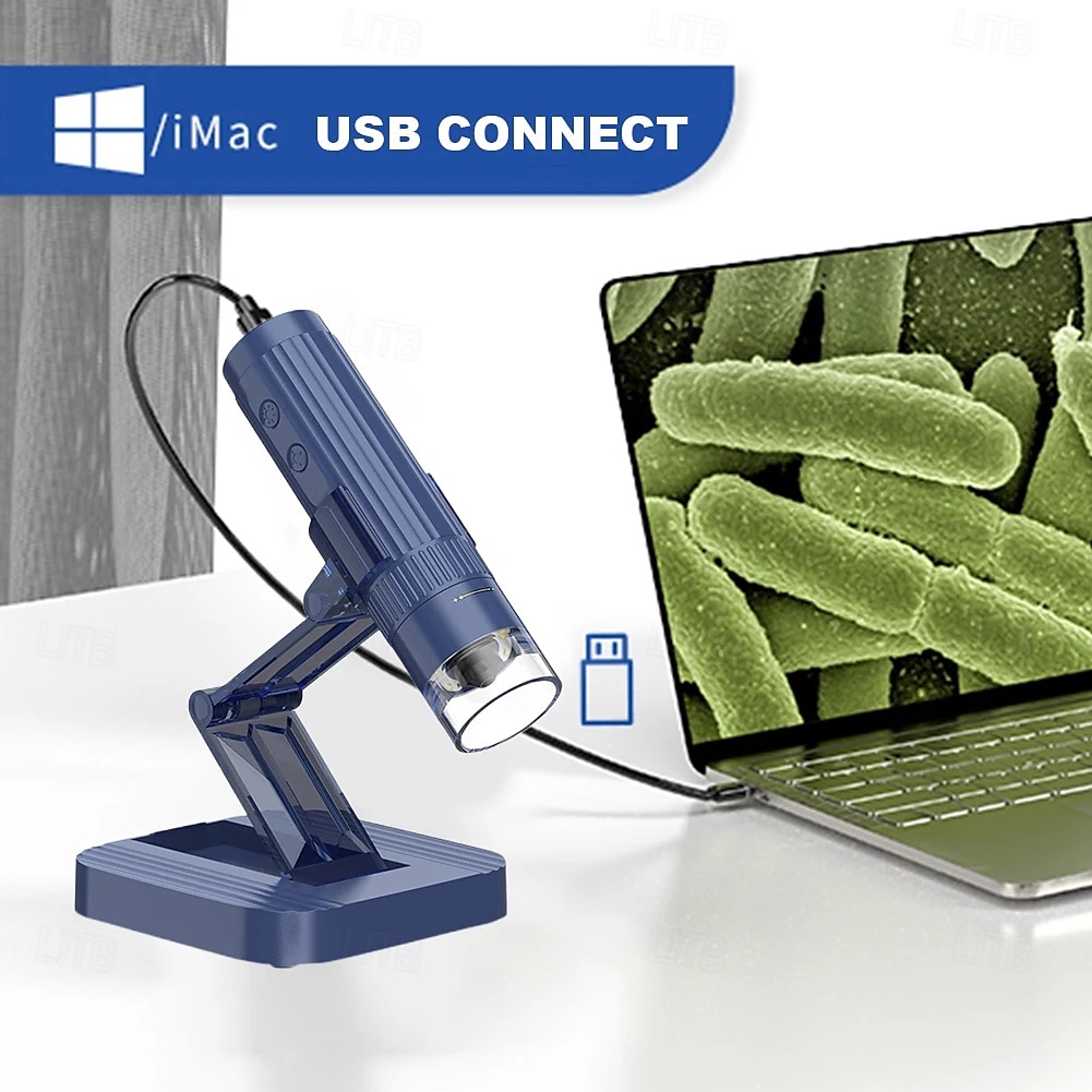 1000X Digital Microscope Camera 2in1 USB WIFI Portable Electronic Microscope 8 LED Magnifier for Skin Testing Cell Phone Repair 2025 - $59.99 –P7