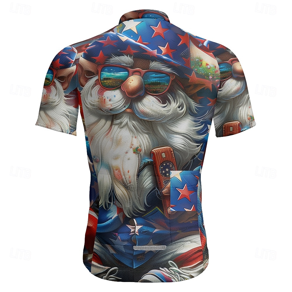 America's 250th Anniversary Independence Day Men's Cycling Jersey National Flag Short Sleeve Bike Tee Tshirt Jersey with 3 Rear Pockets Mountain Bike MTB Quick Dry Anatomic Design Wicking Breathable 2026 - $25.99 –P3