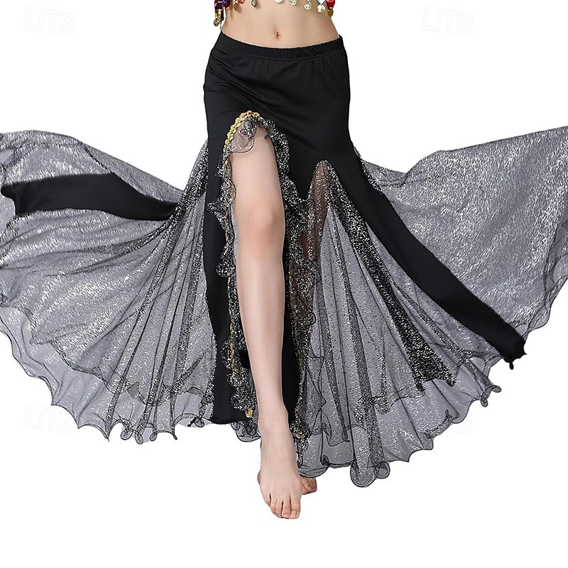 Belly Dance Skirt Sequin Split Dance Costume Set Hip-Hugging Skirt Stage Performance Competition Skirt 2025 - $31.99 –P5