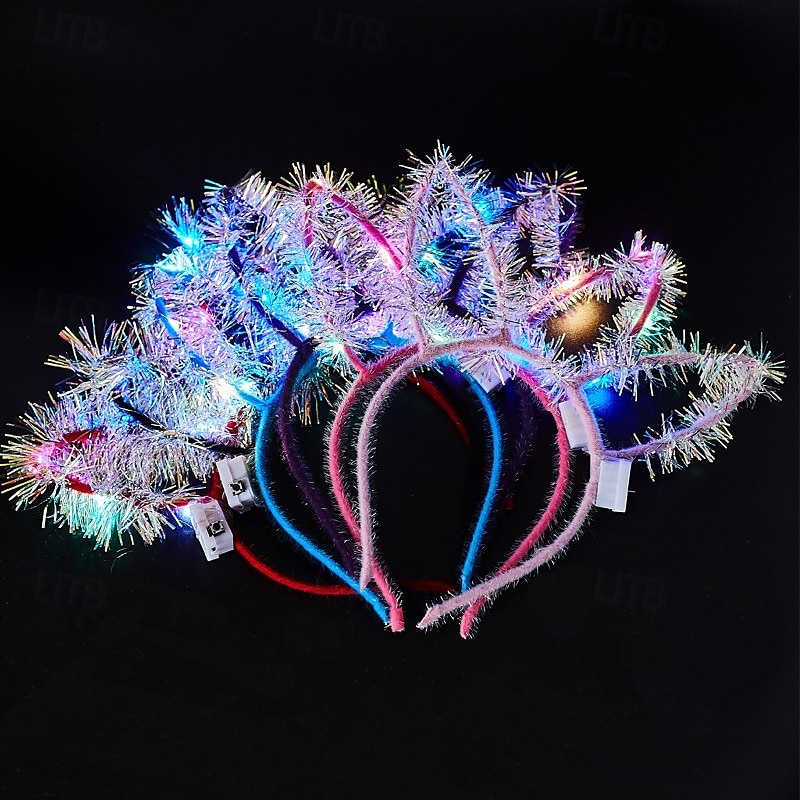 Carnival LED Light-Up Flower Crown Headband, Glowing Hair Hoop for Women, Girls, Kids Festival, Concert, Party & Costume Accessory 2026 - kr.90 –P7