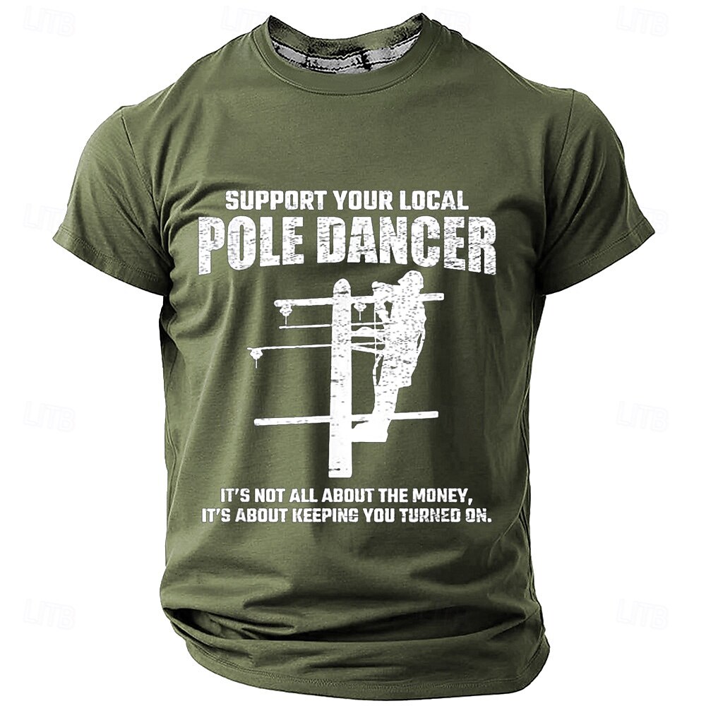 Męskie Śmieszne Podkoszulek Krótki rękaw Podkoszulek Druk 3D Półgolf Koszula Moda Codzienny Ulica Codzienny Czarny Niebieski Zielony Lato Wiosna Odzież S M L XL XXL XXXL 2025 - $17.99 –P2