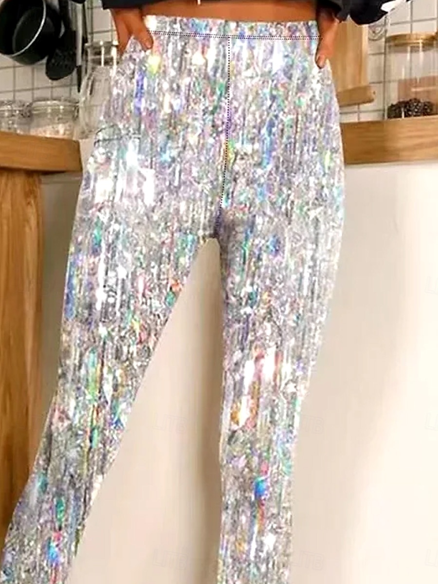 Naisten leggingsit housut vintage muoti rento täysipitkä korkea vyötärö graafinen printti hengittävä pehmeä mikroelastinen lomamatka arkikäyttö hopea robin's egg blue kesä kevät säännöllinen fit 2025 - $18.99 –P5