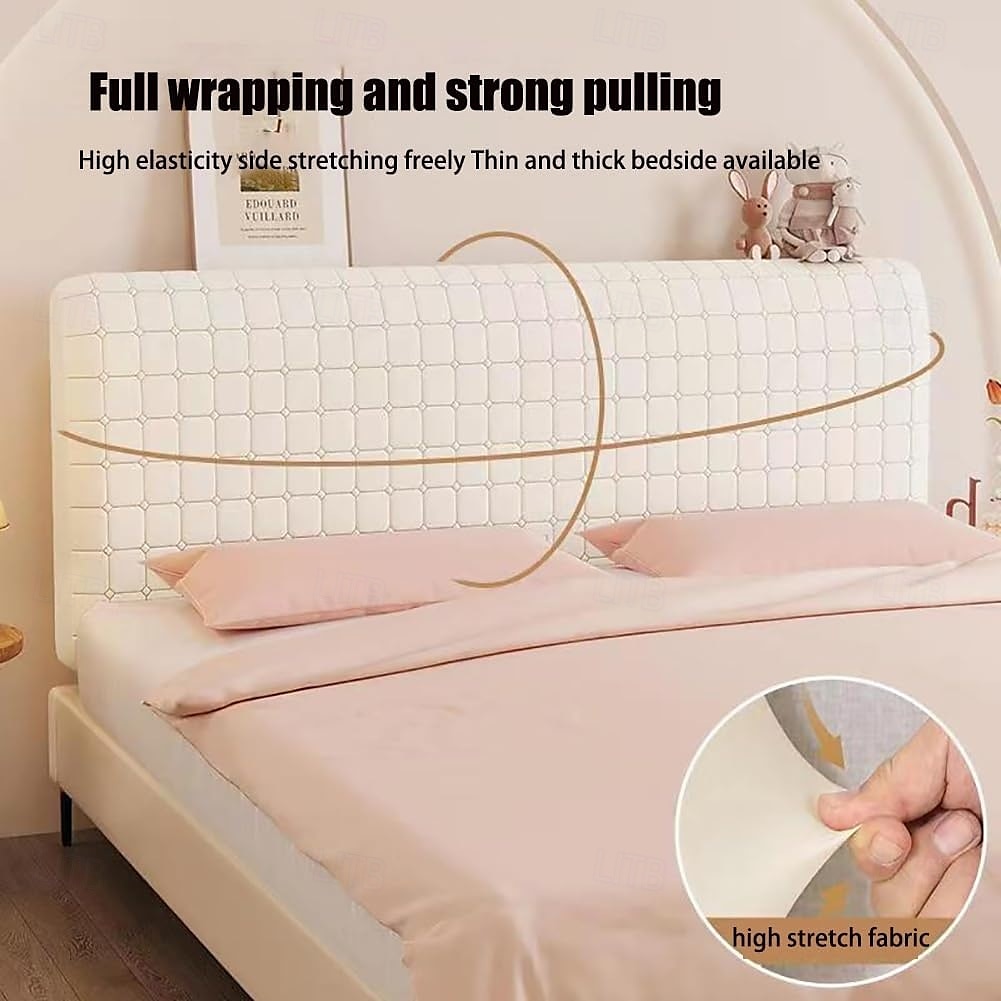 Bed Headboards Cover Slipcover, Dust Proof Stretch Thicken Bed Head Padded Protector Cover, Washable Cooling Headboard Protector Cover 2025 - $33.99 –P3