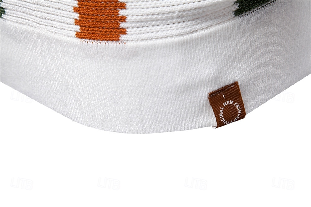 Retro 70. léta Tričko Pletené polo Hippie Síťka Proužky Maškarní kostým Pánské Dovolená Na den Plážové Dospělé Vrchní deska Jaro léto 2025 - $32.99 –P6
