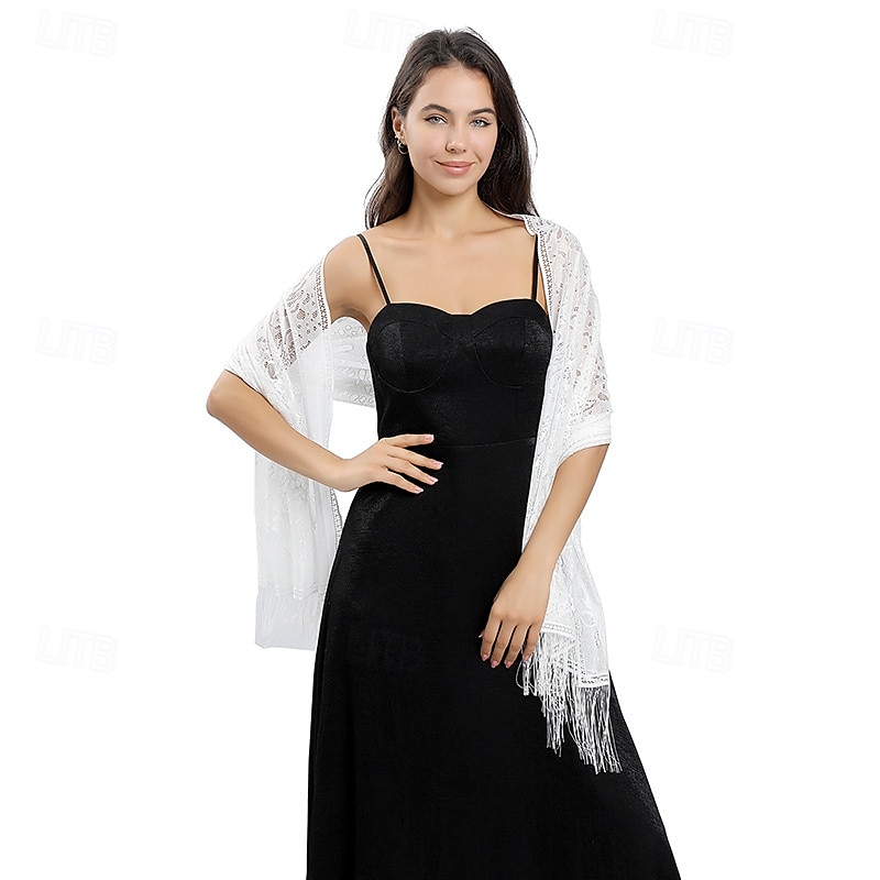 Spitzenblumenschal Braut Hochzeitskleid Abendkleid Cheongsam Tanzparty Bankettschal 2025 - $18.99 –P13